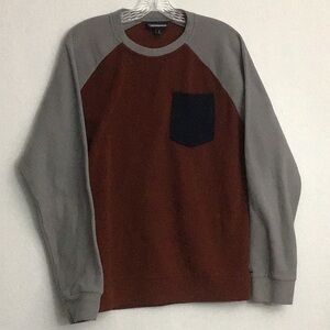 Patagonia Mens Fleece Medium Gray Rust Pul…